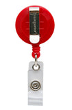 Standard ID Badge Reel Round Belt Clip RED (SRX2120-3036)