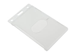 0.38 EACH! - Pack of 50 - Frosted horizontal rigid plastic card dispenser w/Thumb. Side load. Insert size 2 1/8" x 3 3/8" (54 x 86mm) ) (SRX1840-6500)
